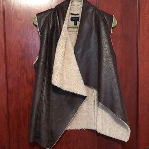 RD Style Faux Suede/Sherpa Vest